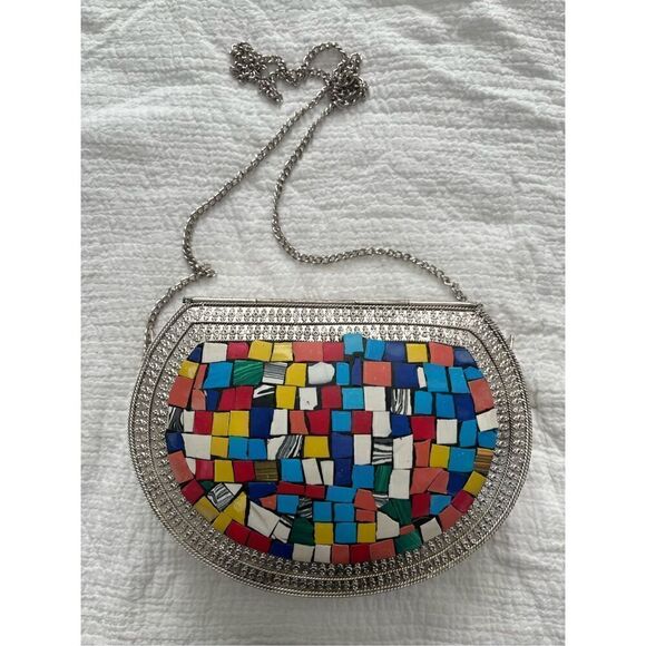 Ramla Mosaic Moroccan Handmade Tile Crossbody Bag NEW - Picture 5 of 8